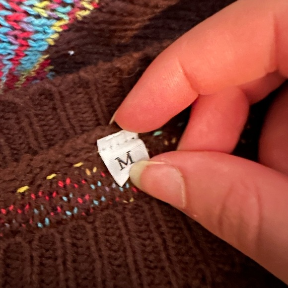 Multicolor Heart Pattern Sweater - Picture 5 of 5